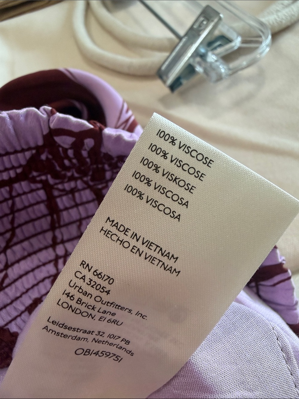 Anthropologie Maeve Lavender and Burgundy pants - Picture 5 of 5